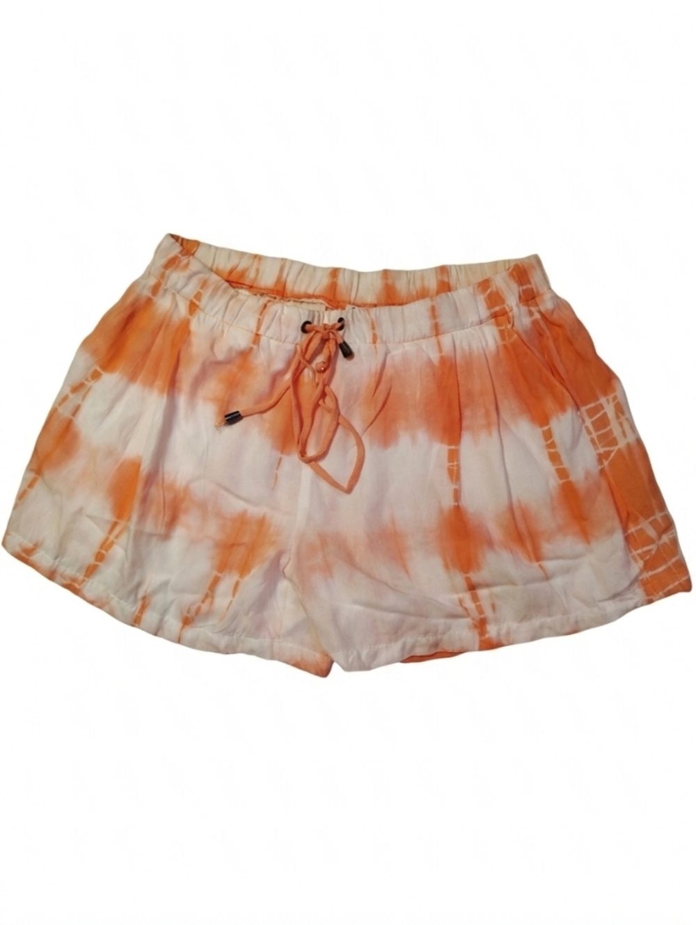 Splendid Orange and White Tie-Dye Lounge Shorts Medium